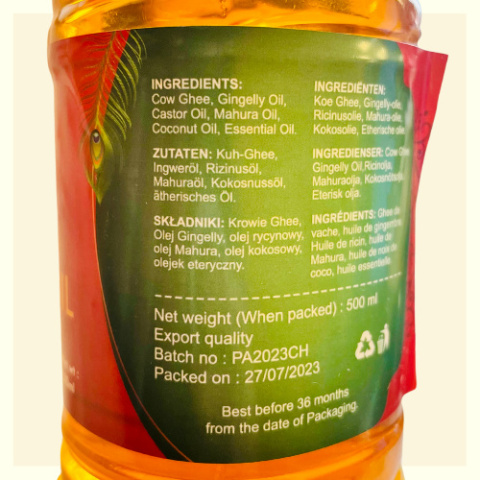 Pooja Pancha Deepam Oil Lamp Oil 500ml > Namaskaram